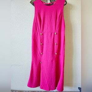 NWT Emery Rose Elegant Pink Sleeveless Casual Chic Dress Size 0XL.